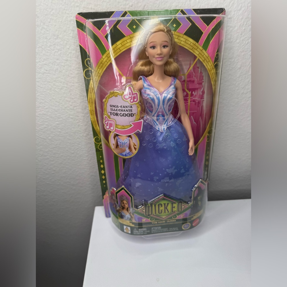 Wicked For Good Glinda Changed for Good Singing Doll Sparkling PurpleDress NWT